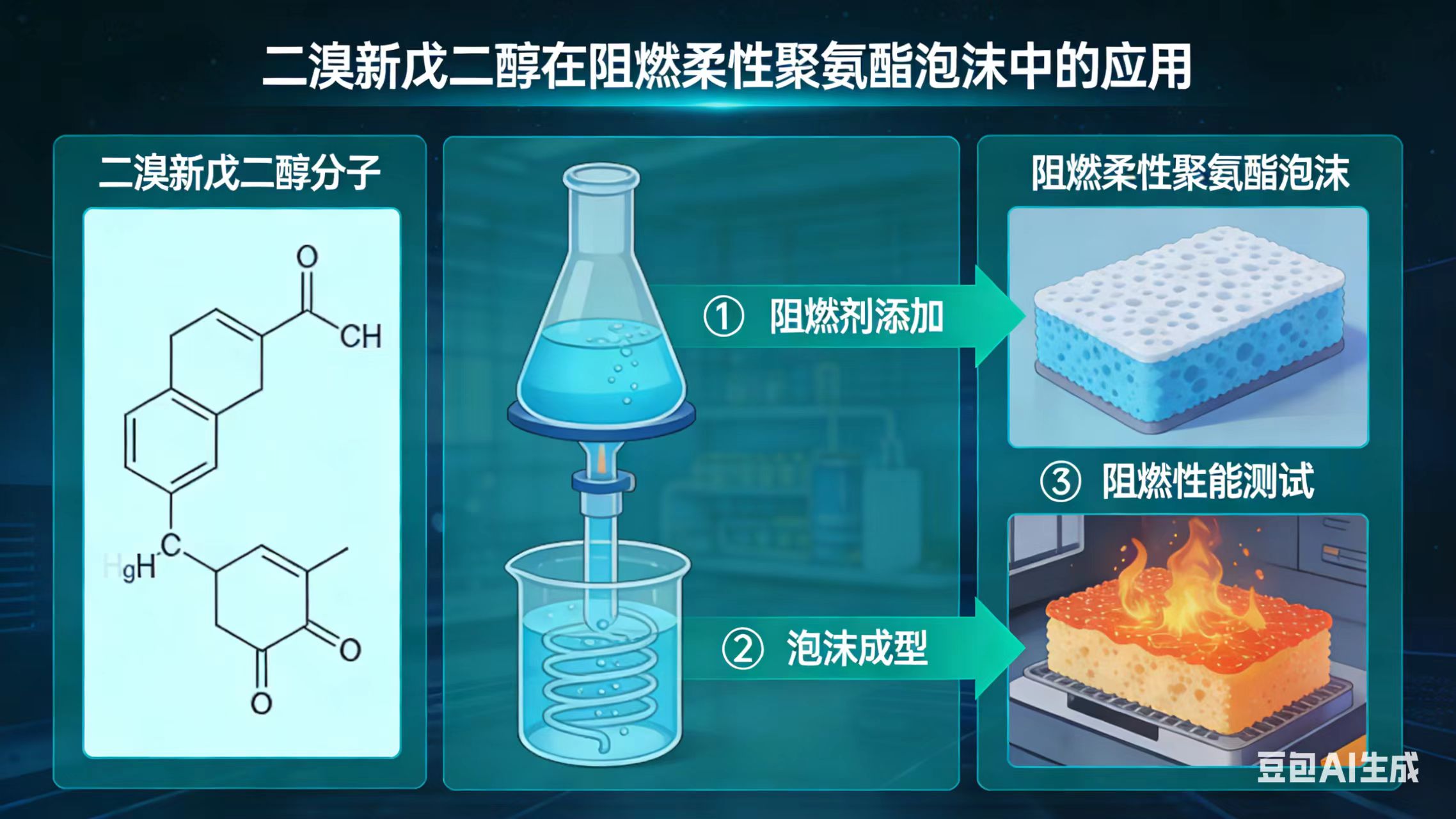 二溴新戊二醇在阻燃柔性聚氨酯泡沫中的應(yīng)用